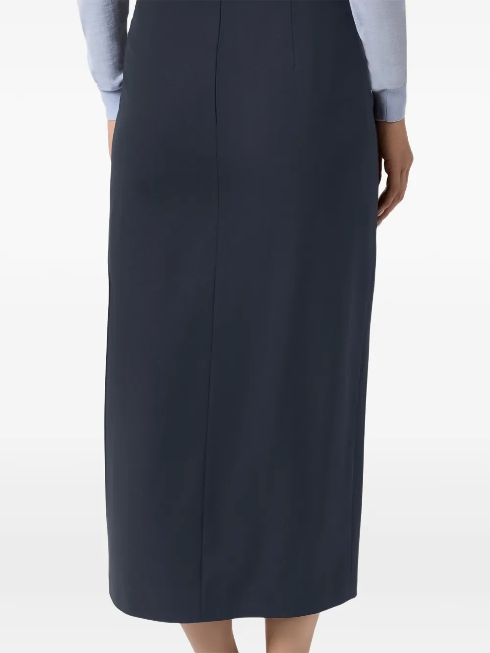 Paul & Shark Tech Wool midi-kokerrok Blauw