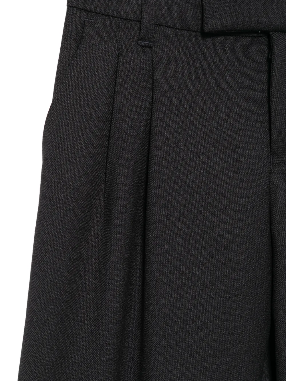 Emporio Armani Kids pleated straight-leg trousers Zwart
