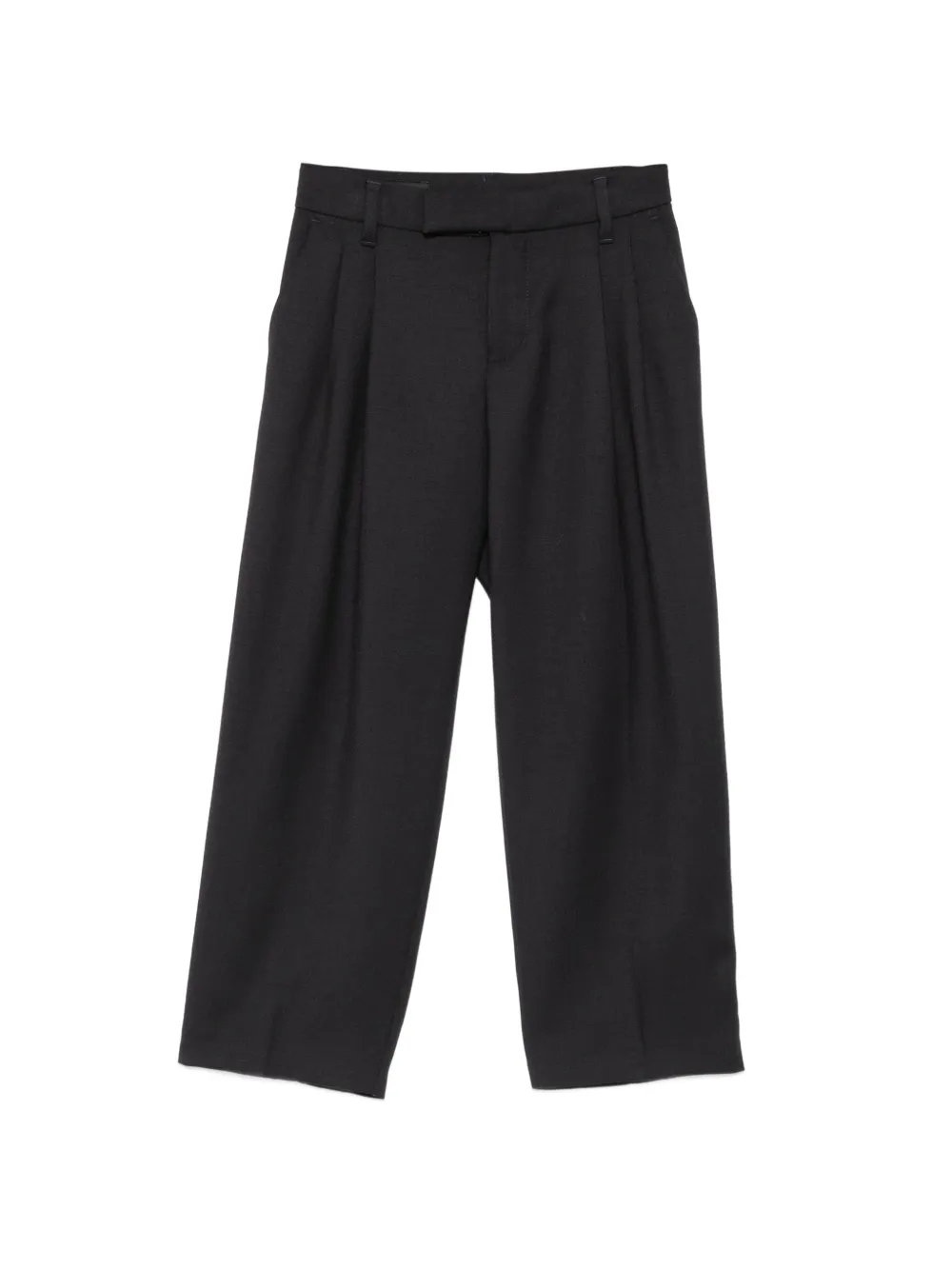 Emporio Armani Kids pleated straight-leg trousers - Nero