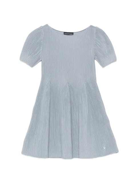 Emporio Armani Kids ribbed-knit flared dress