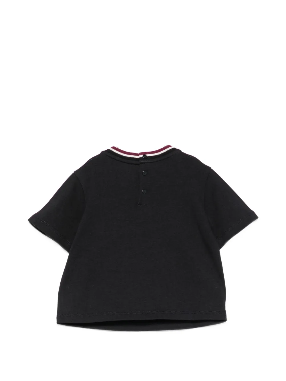 Emporio Armani Kids logo-patch T-shirt Blauw