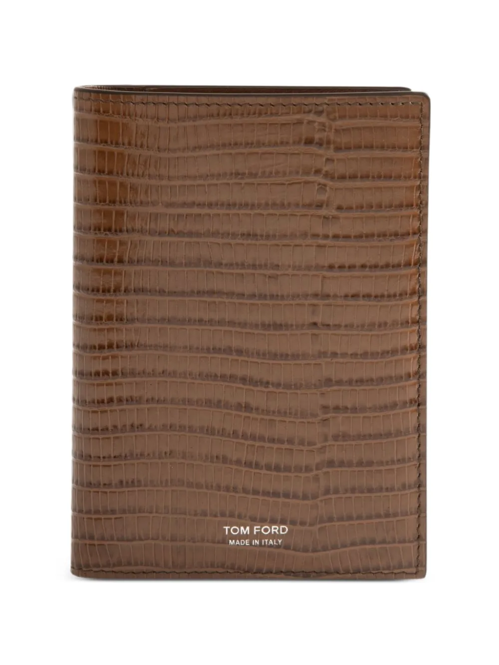 TOM FORD Pass-Etui mit Eidechsen-Effekt | Braun | Image 1