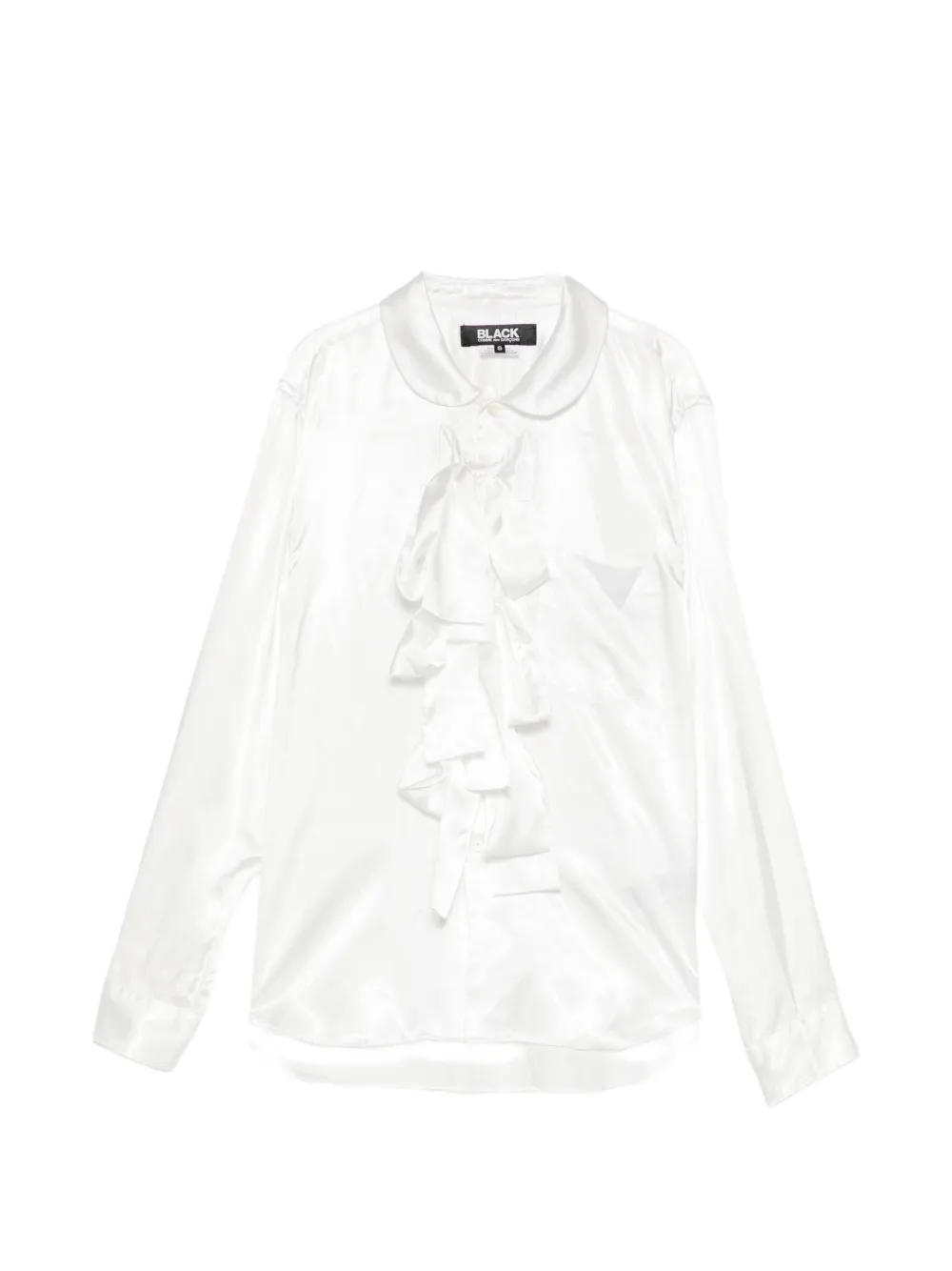 Black Comme Des Garçons Three-bow Shirt In White