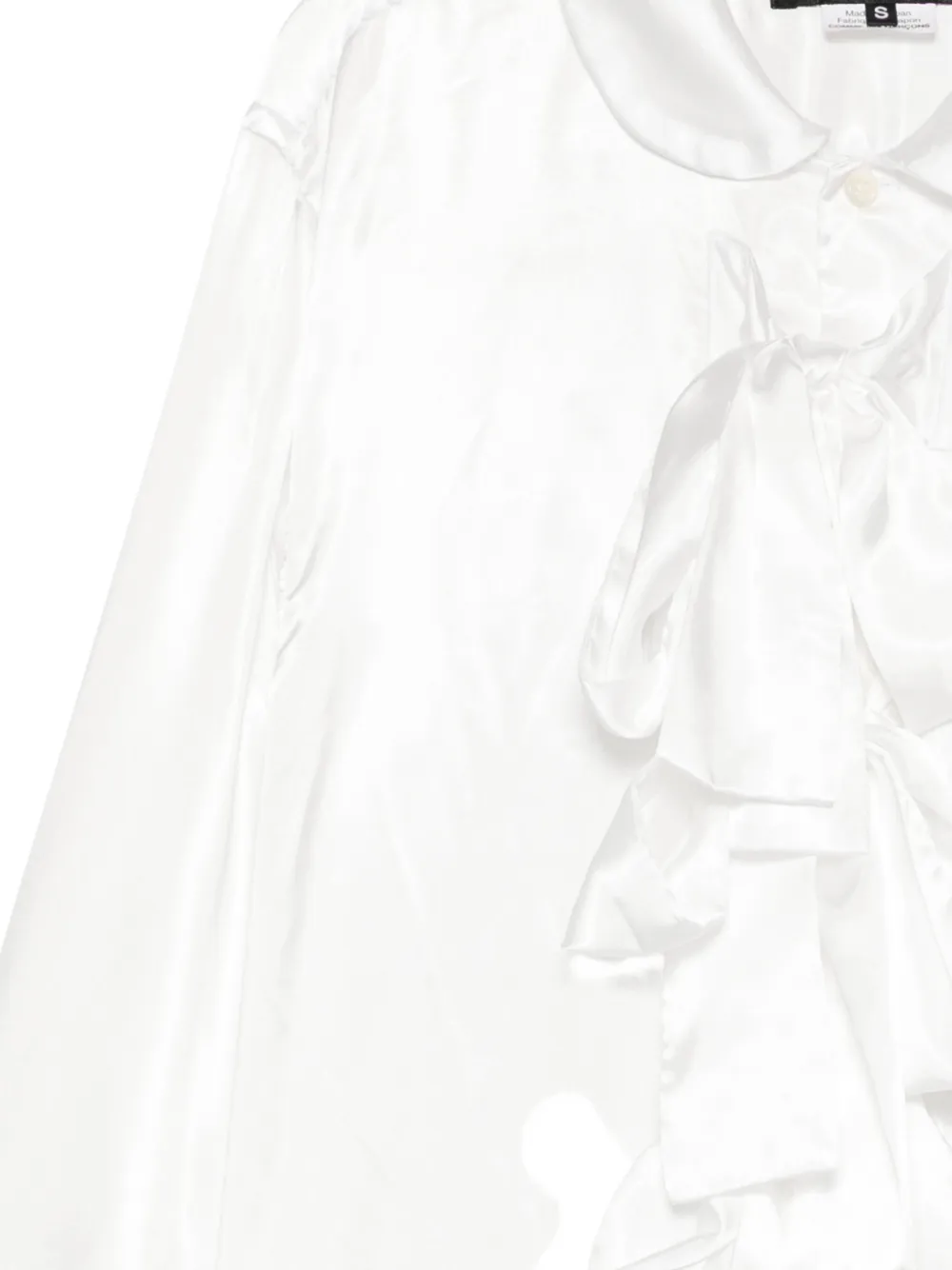 Black Comme Des Garçons Shirt met drie strikken Wit