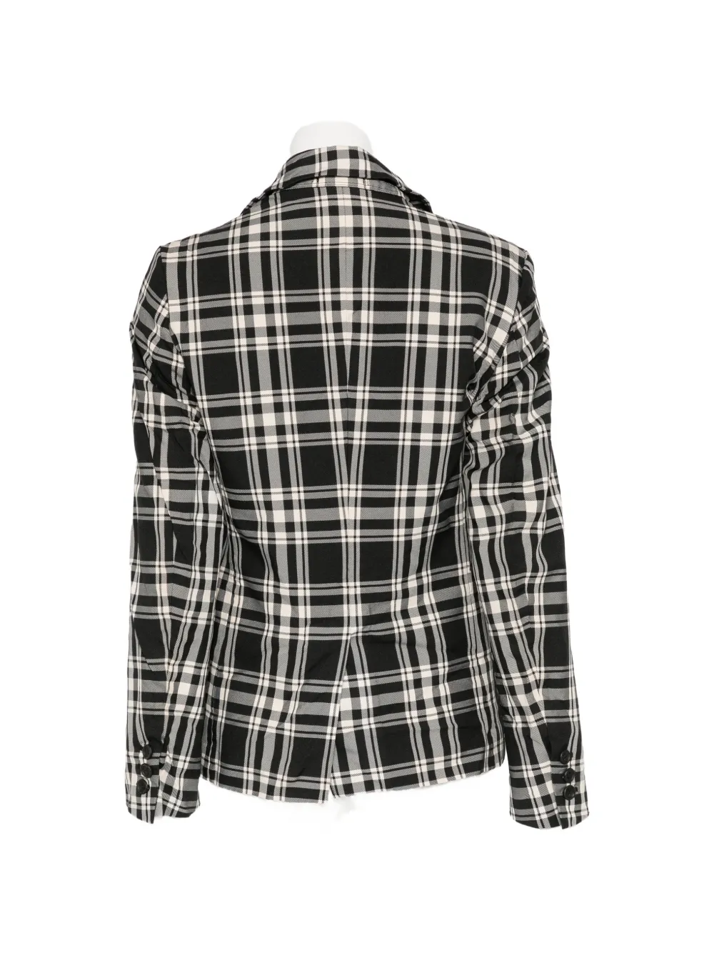 Black Comme Des Garçons Blazer met enkele rij knopen Zwart
