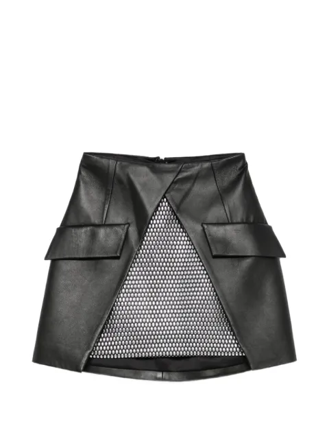 MITILIANE COUTURE stud-embellished paneled mini skirt