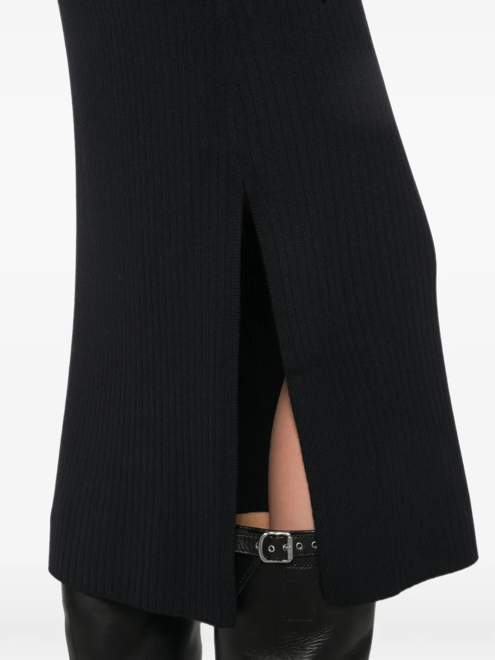 A.P.C. Ribgebreide rok Zwart