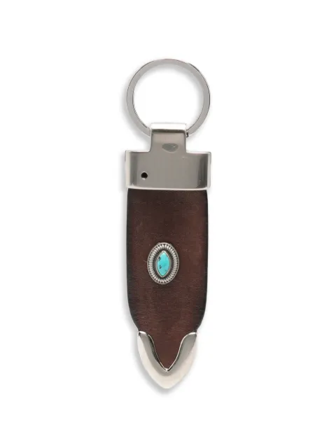 ERALDO stone-embellished leather keyring