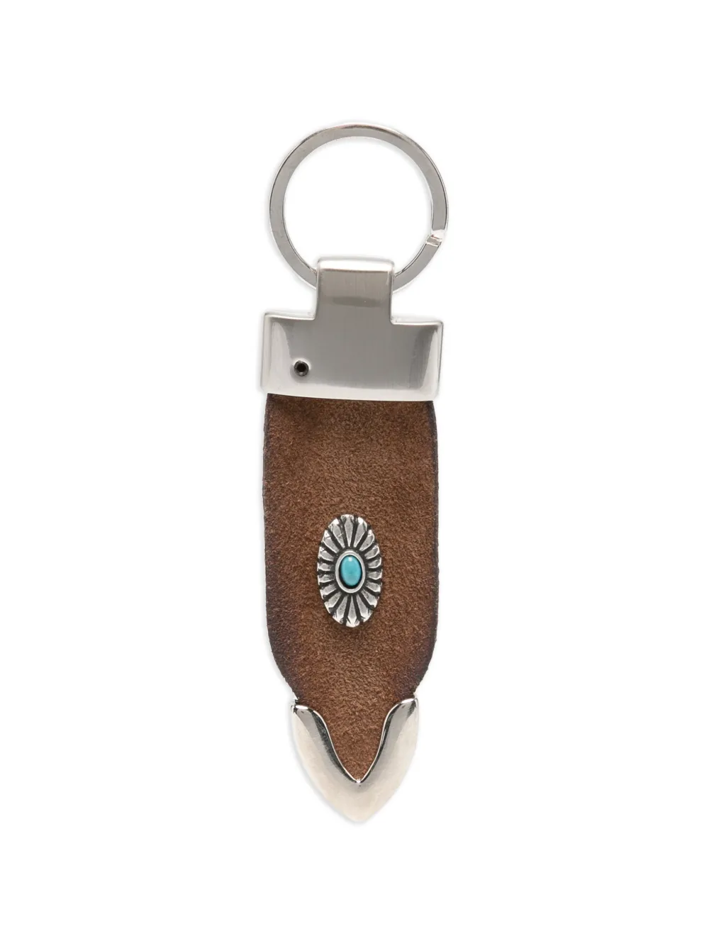 ERALDO embellished suede keyring | Brown | Image 1