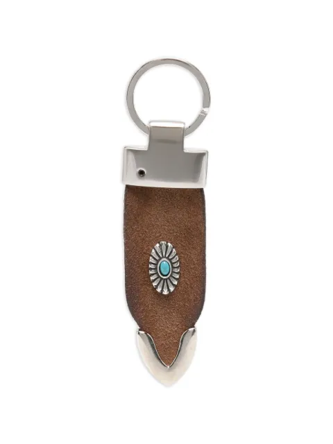 ERALDO embellished suede keyring