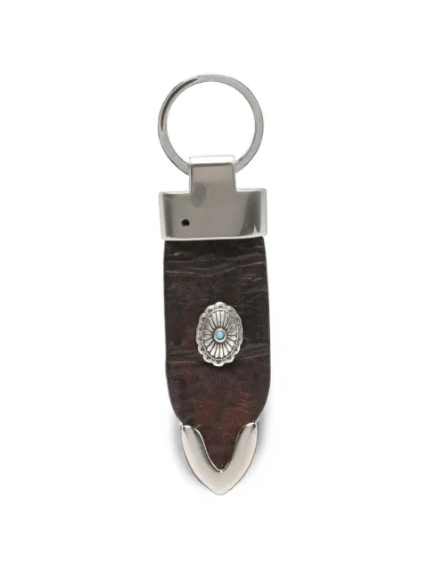 ERALDO croc-effect concho-embellished keyring