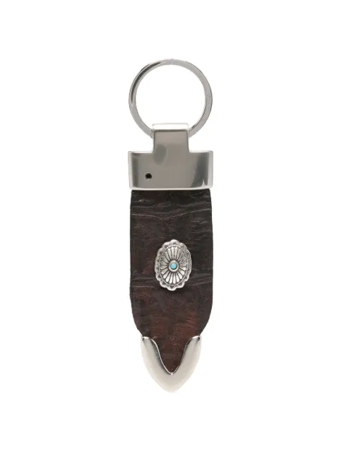 ERALDO croc-effect concho-embellished keyring