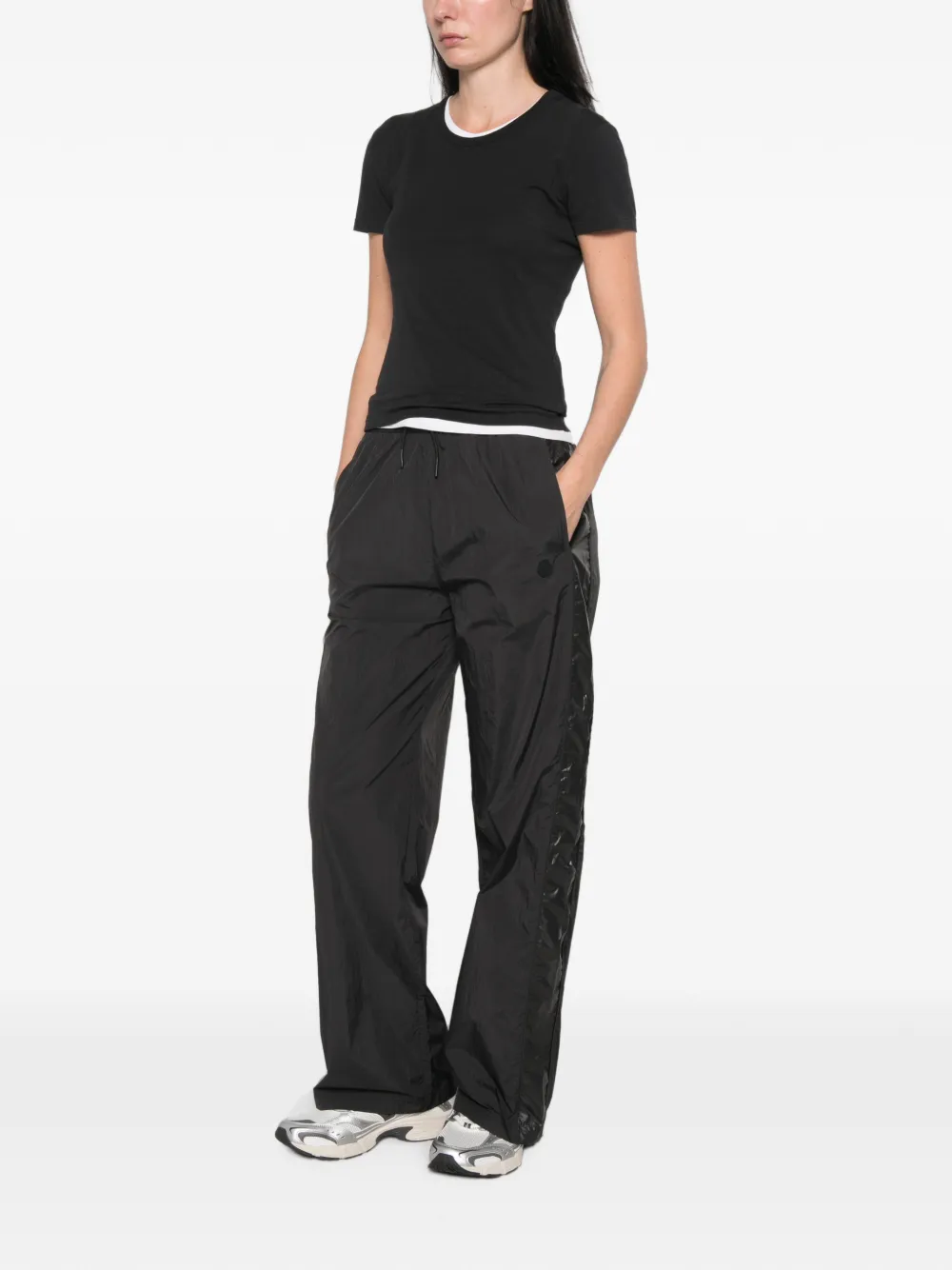 ANINE BING Maha trainingsbroek met logo-patch Zwart