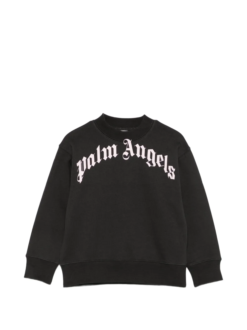 Palm Angels Kids logo-print sweatshirt - Nero