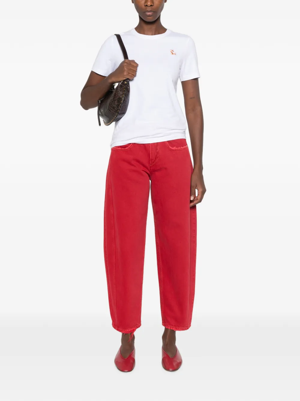 Maison Kitsuné Chillax Fox T-shirt Wit