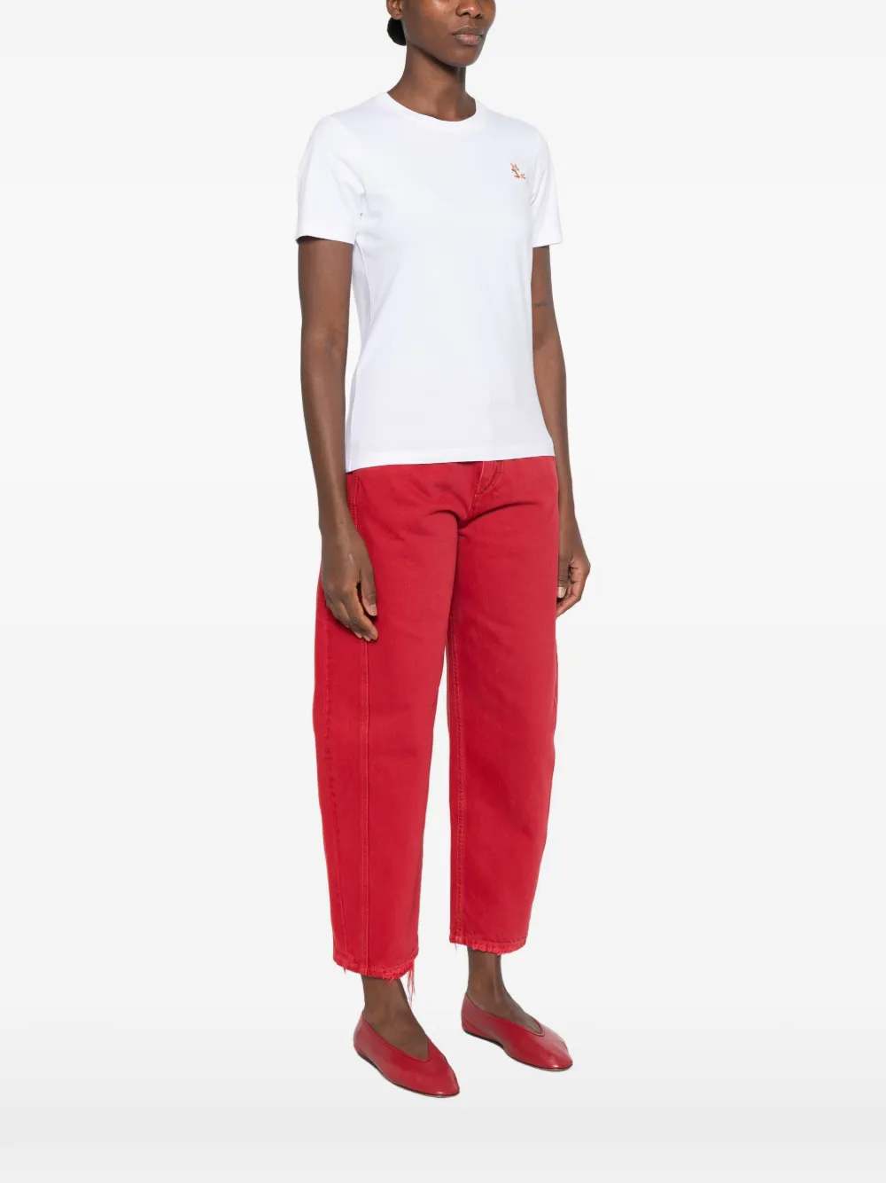 Maison Kitsuné Chillax Fox T-shirt Wit