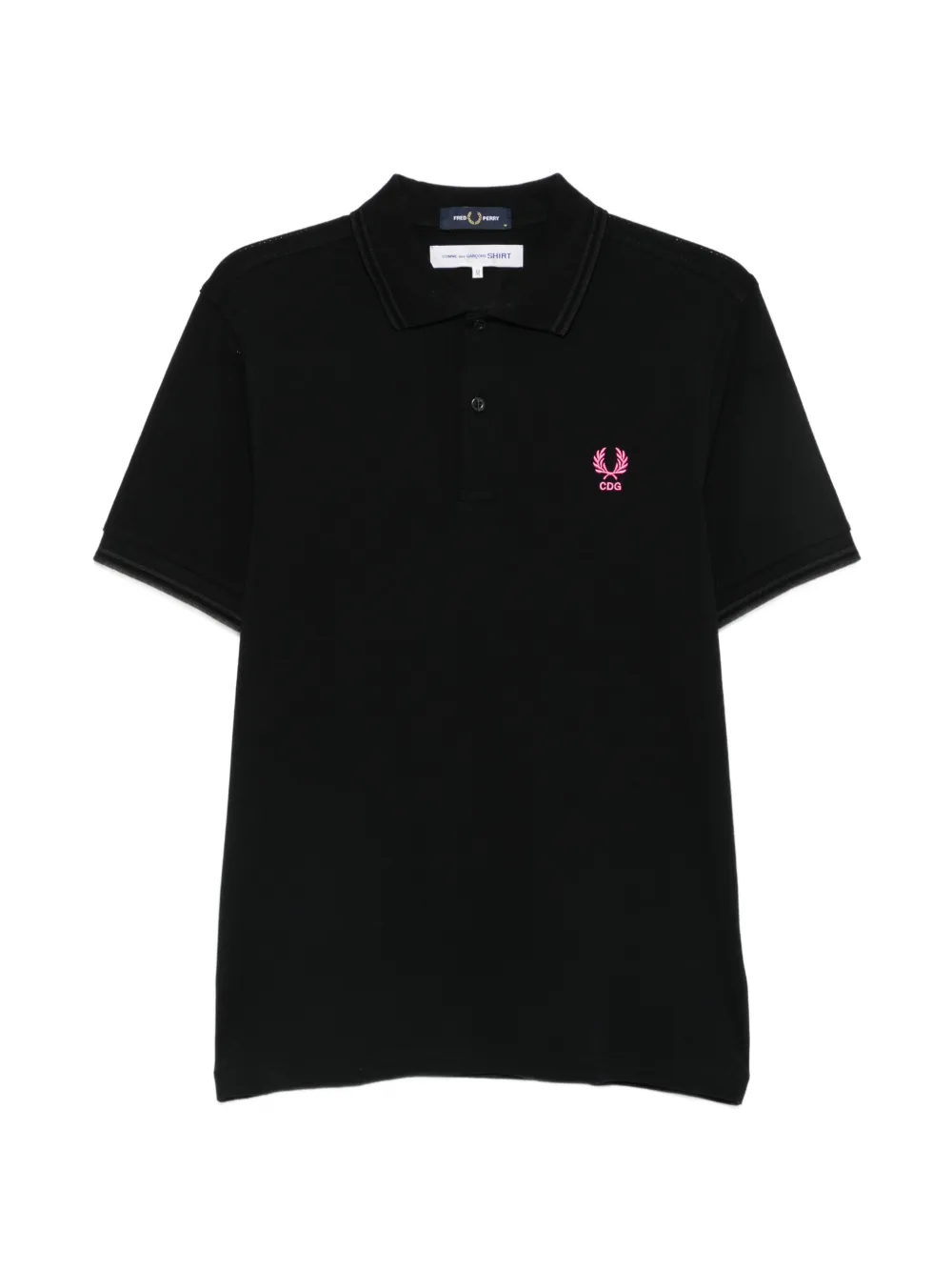 Comme des Garçons Homme logo-embroidered cotton polo shirt