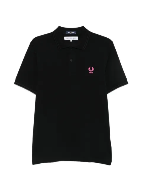 Comme des Garçons Homme polo de algodón con logo bordado