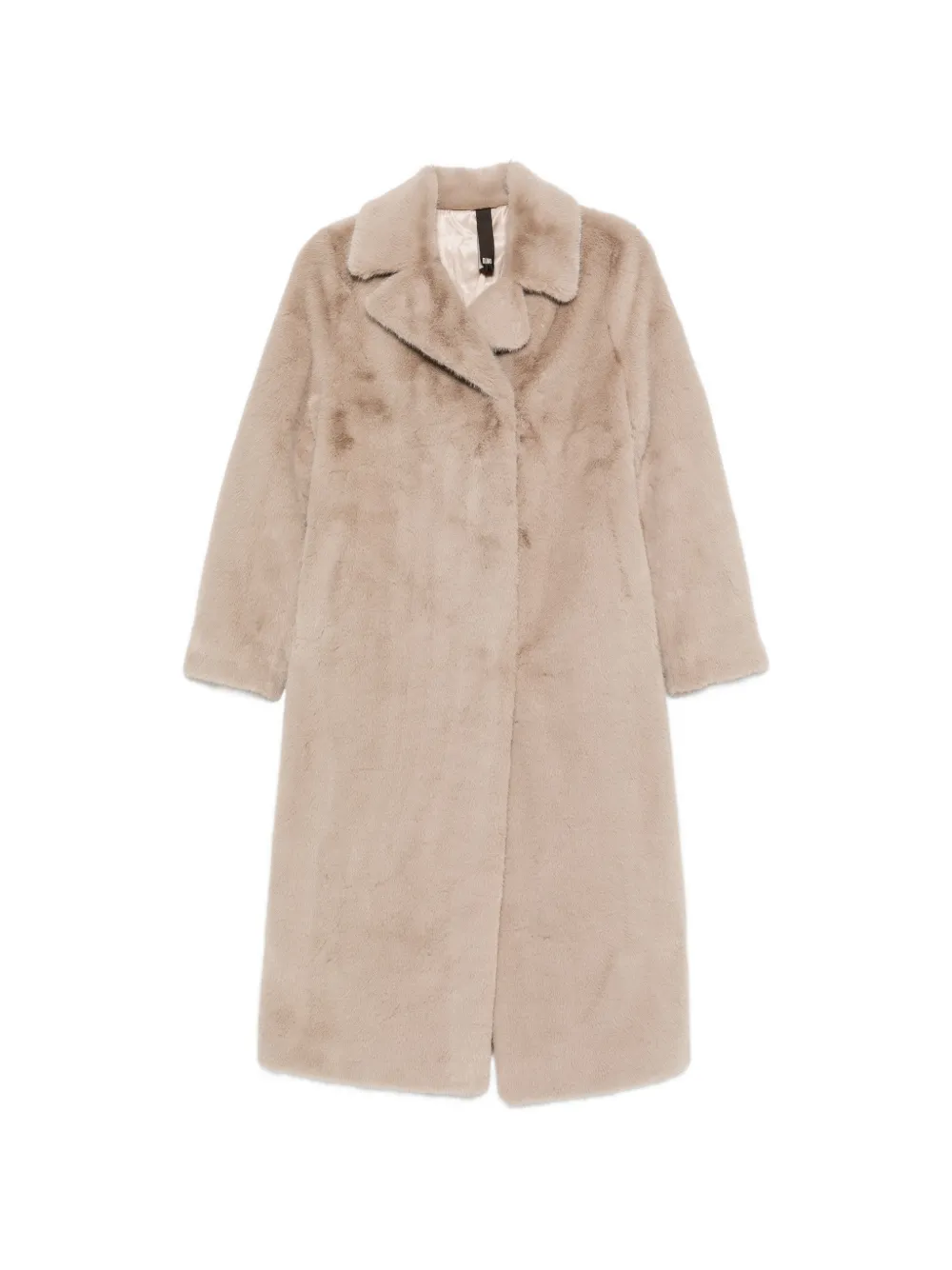 Duno Belted Shearling-effect Coat In 뉴트럴