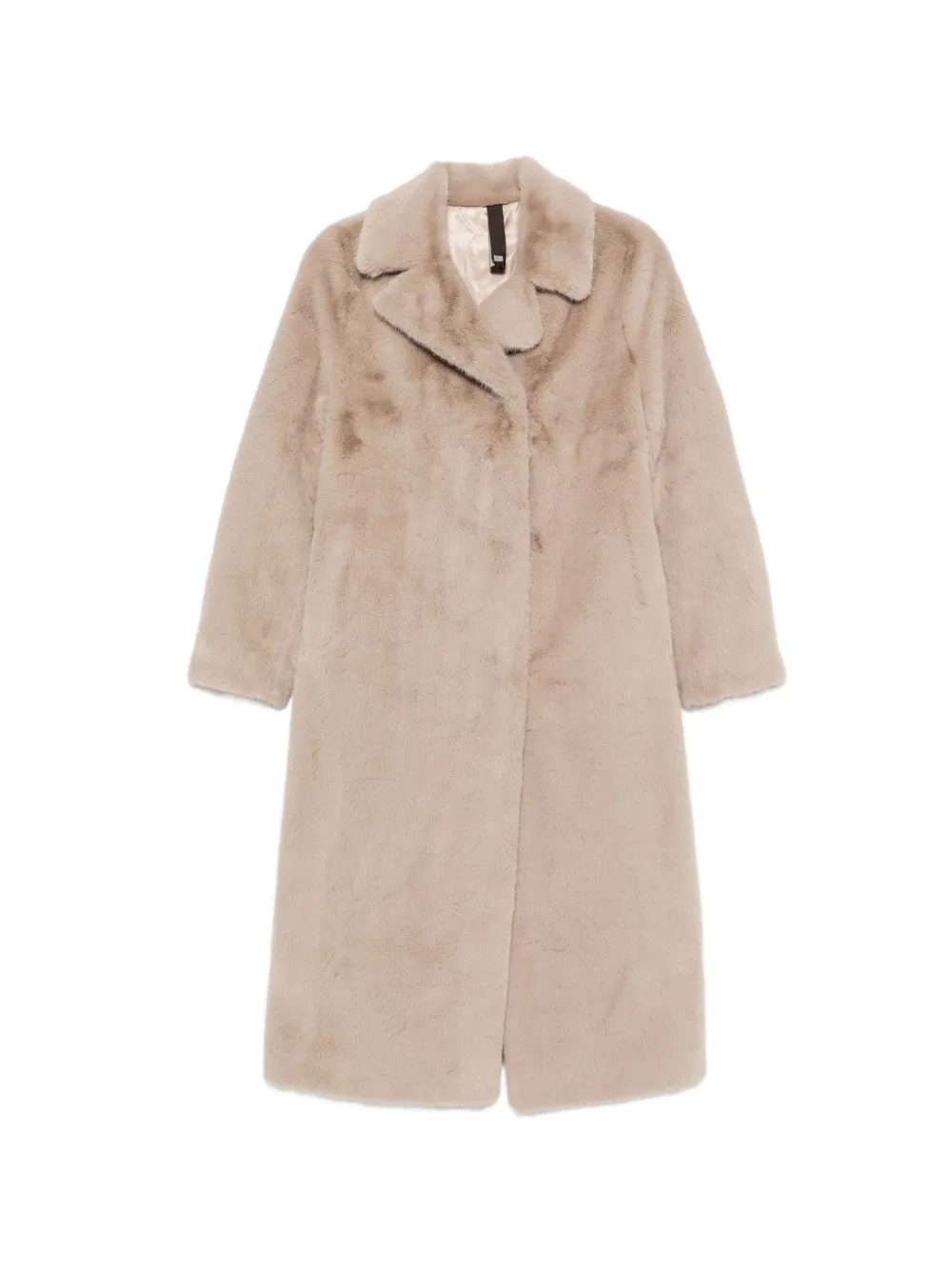 Duno belted shearling-effect coat