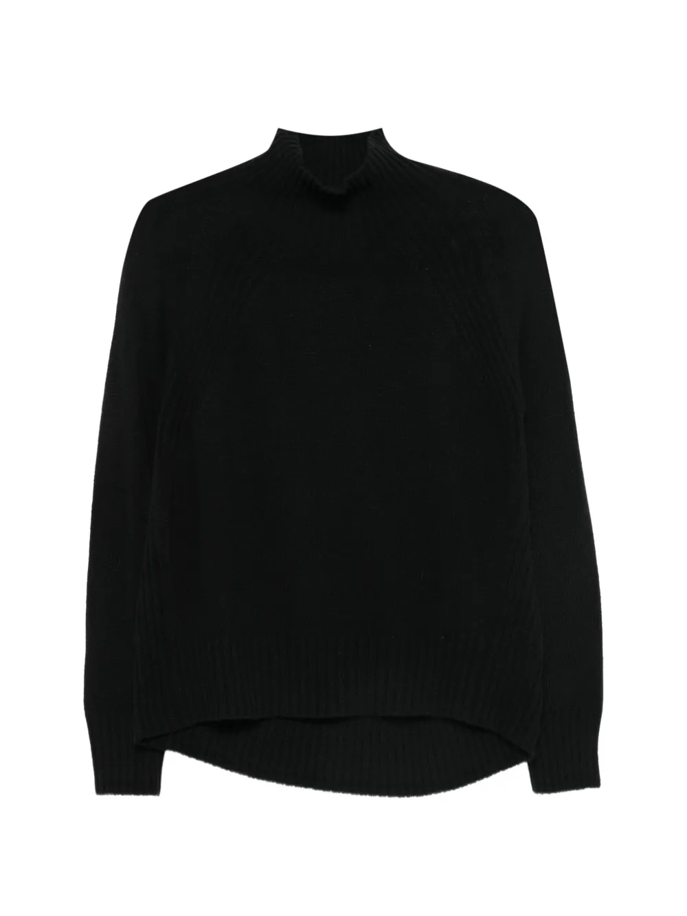 DONDUP high-neck rib-trimmed sweater - Nero