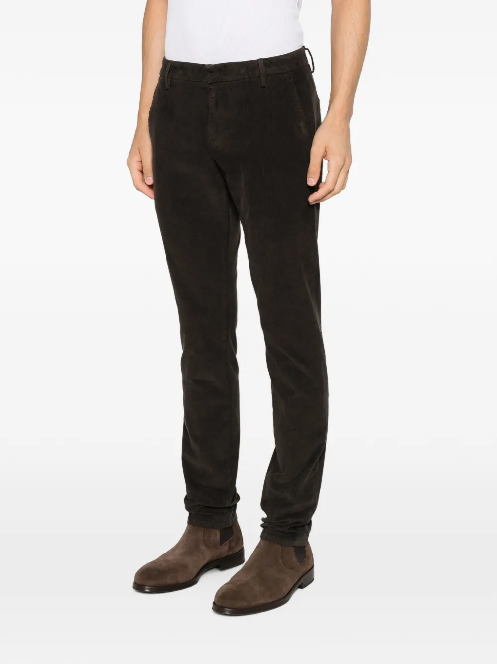 DONDUP Ribfluwelen broek Bruin