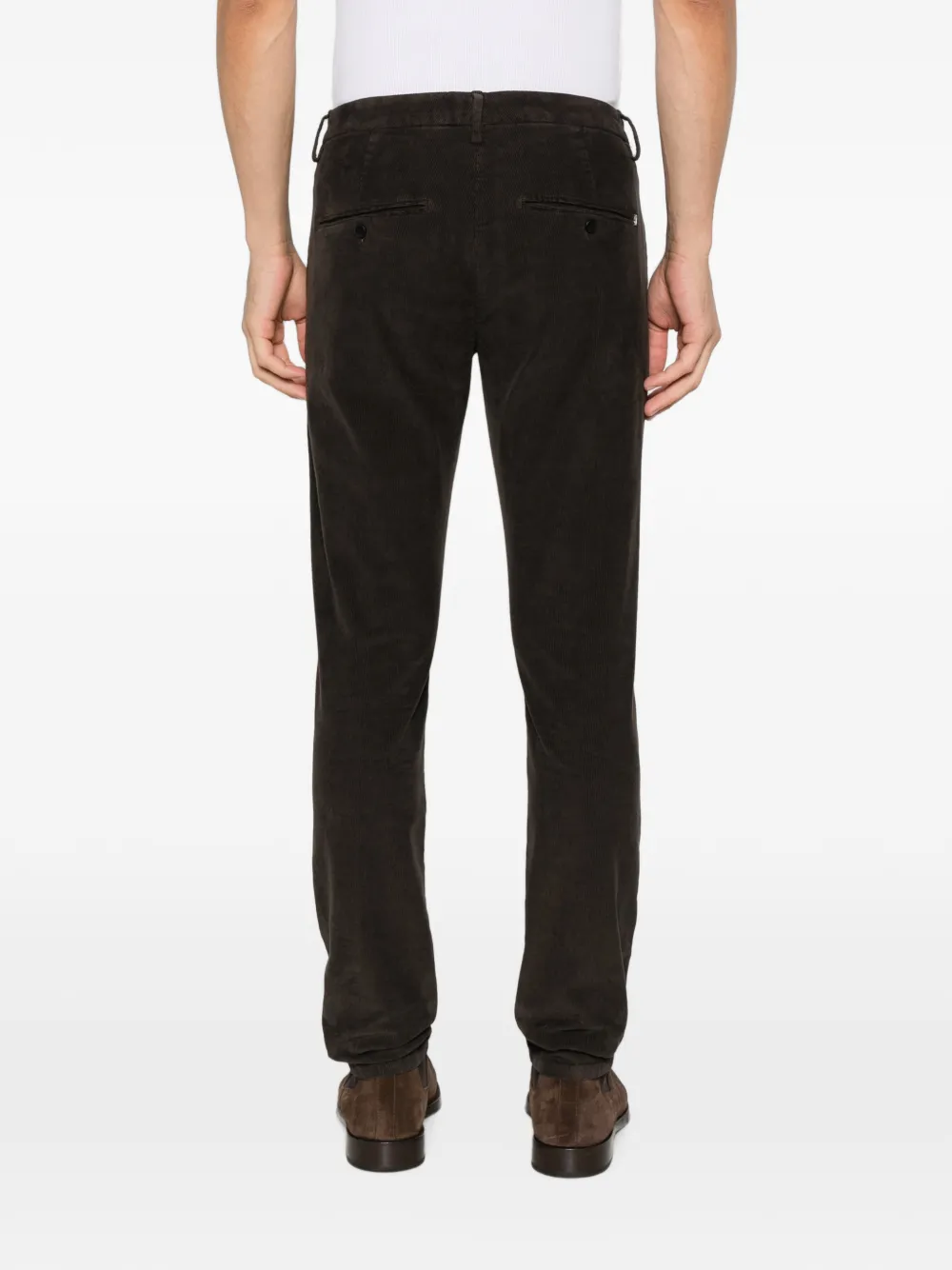 DONDUP Ribfluwelen broek Bruin