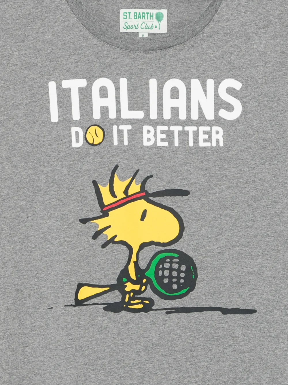 MC2 Saint Barth Woodstock tennis T-shirt Grijs