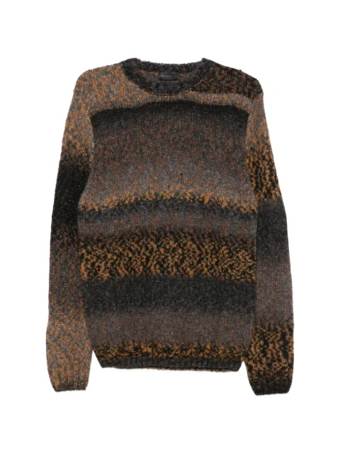 DONDUP gradient-effect jacquard-knit sweater