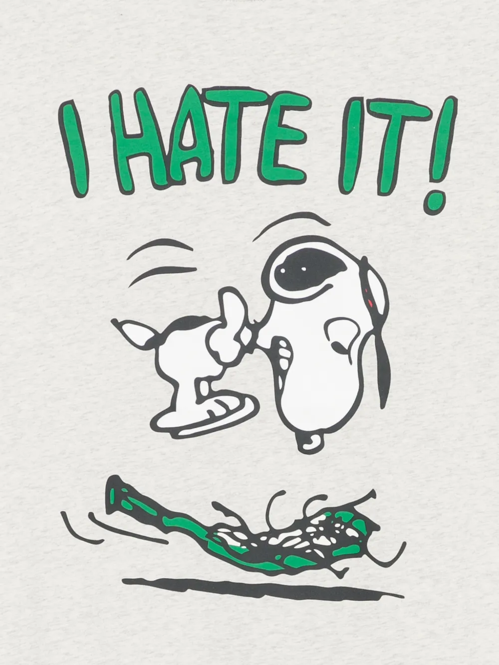MC2 Saint Barth Snoopy I Hate It T-shirt met print Grijs