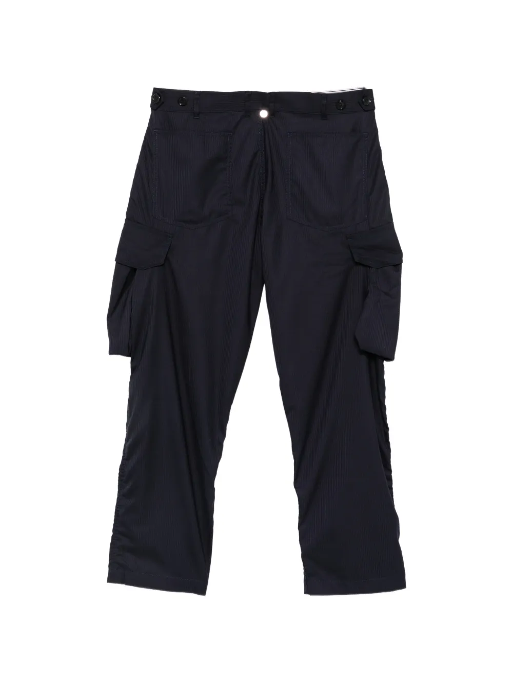 Comme des Garçons Homme Cargo broek met krijtstreep Blauw