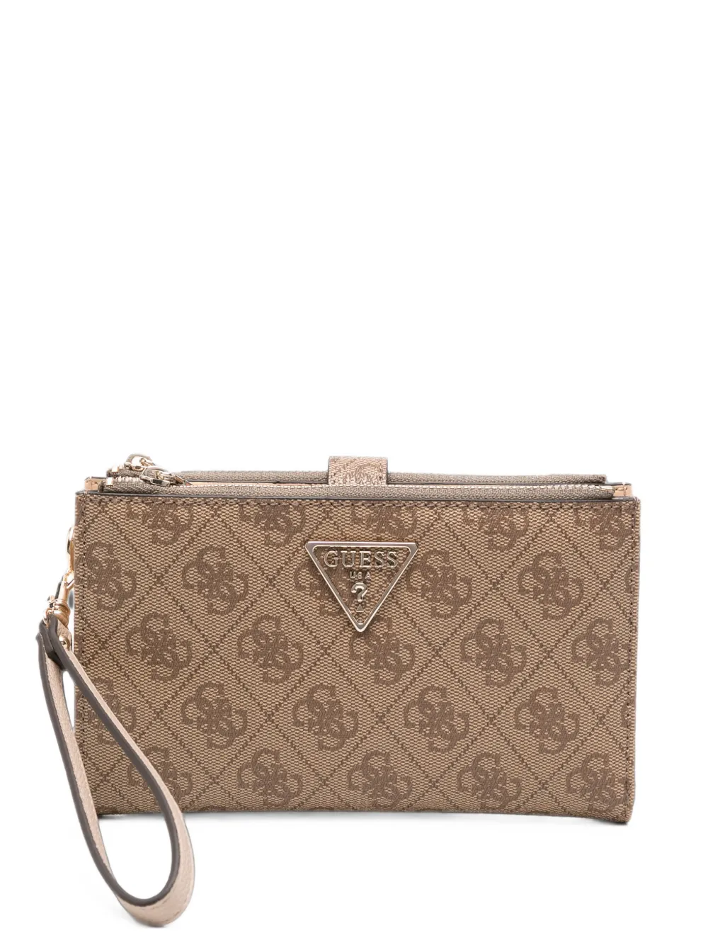 GUESS USA monogram-print wristlet wallet - Toni neutri