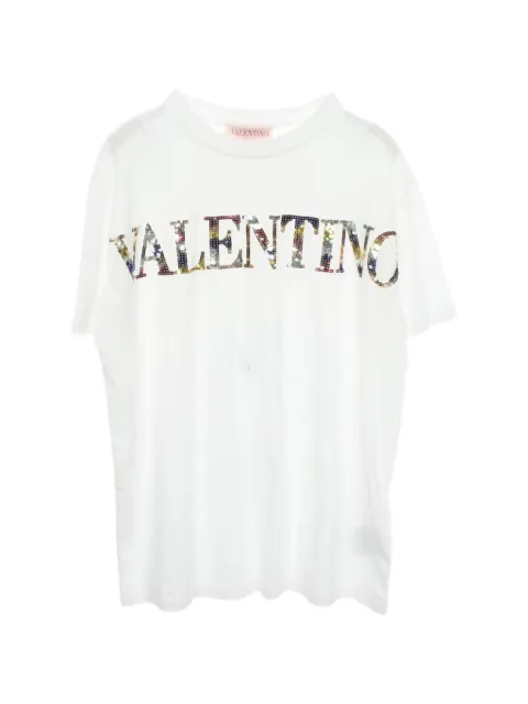 Valentino Garavani Pre-Owned 2010s sequin logo T-shirt