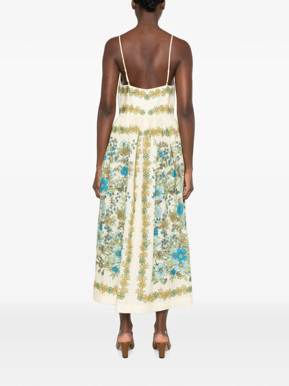 ALEMAIS Midi-jurk Beige