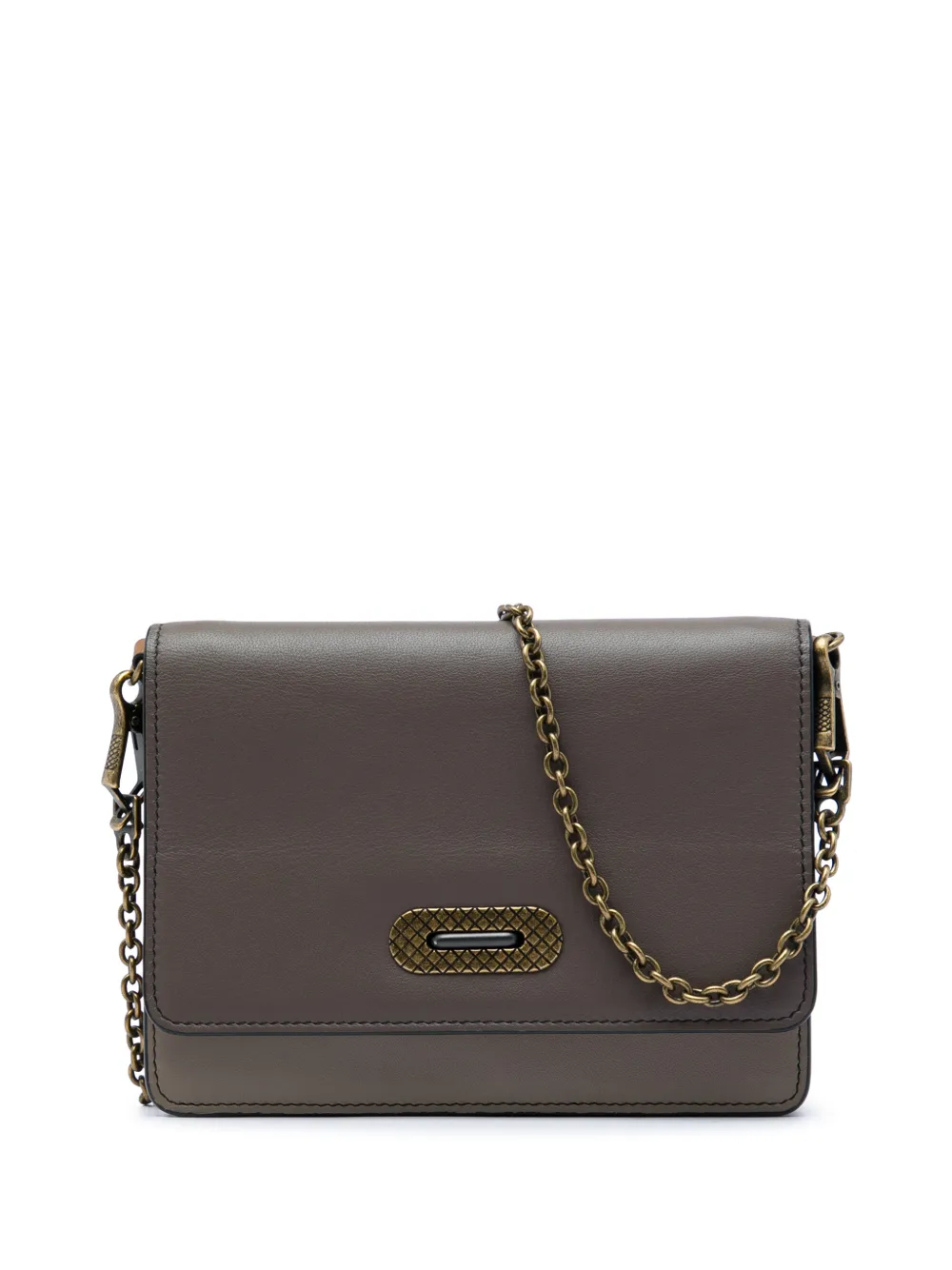 Bottega Veneta Pre-Owned 2017 Bicolor Nappa Wallet on Chain crossbody bag - Marrone