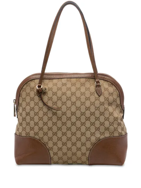 Gucci Pre-Owned 2016-2026 ミディアム GGキャンバス ブリー ドーム ハンドバッグ
