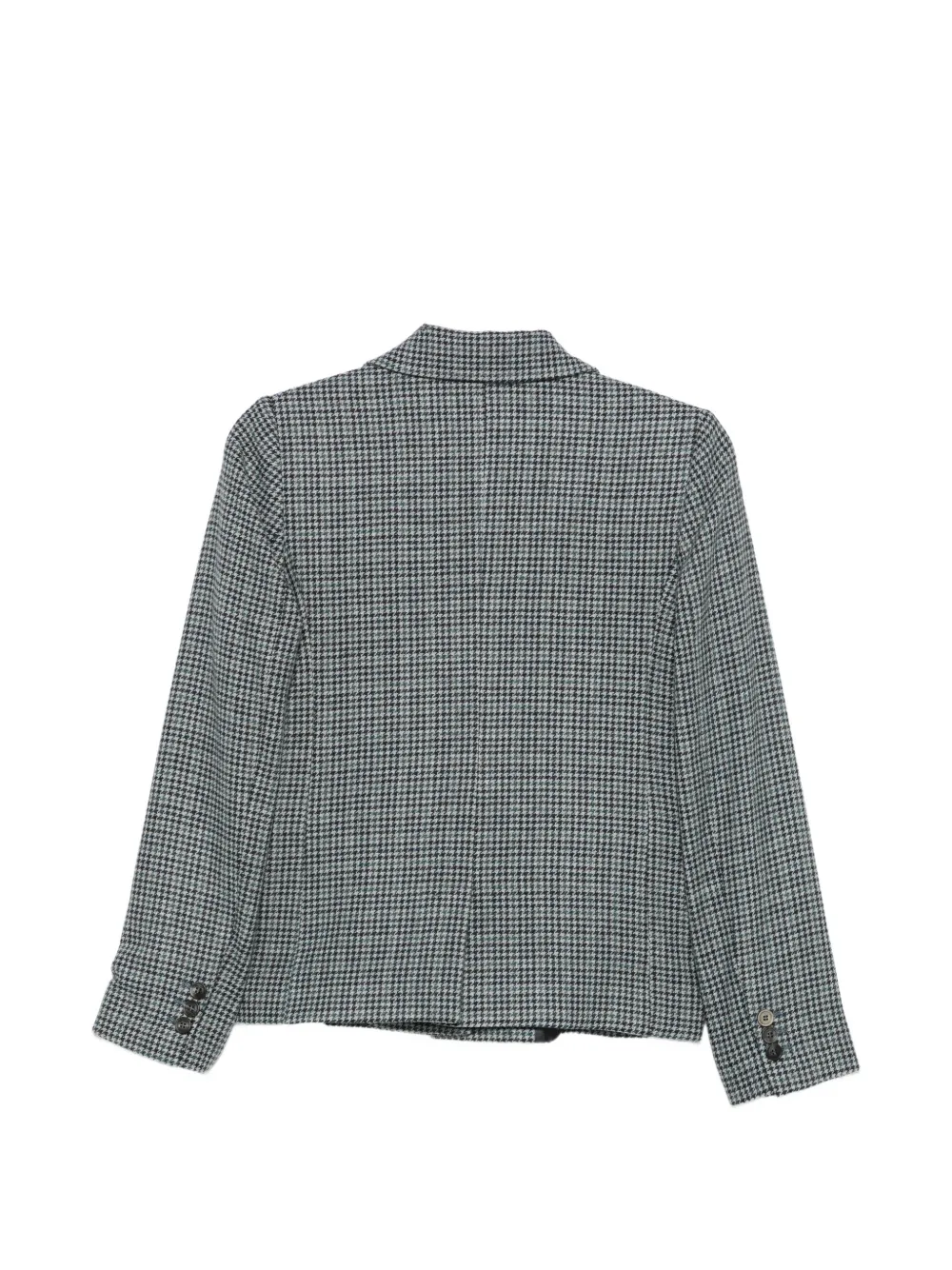 Eleventy Houndstooth Double-breasted Jacket in Blue, view 2