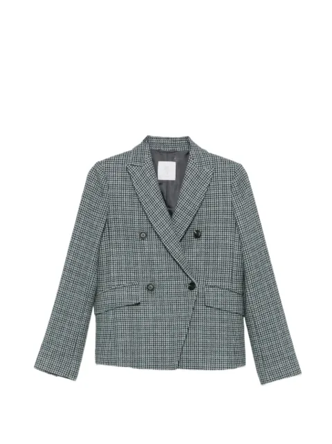Eleventy houndstooth double-breasted blazer