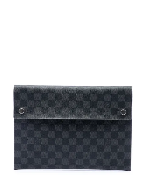 Louis Vuitton Pre-Owned 2019 Damier Graphite Alpha Pochette GM clutch bag