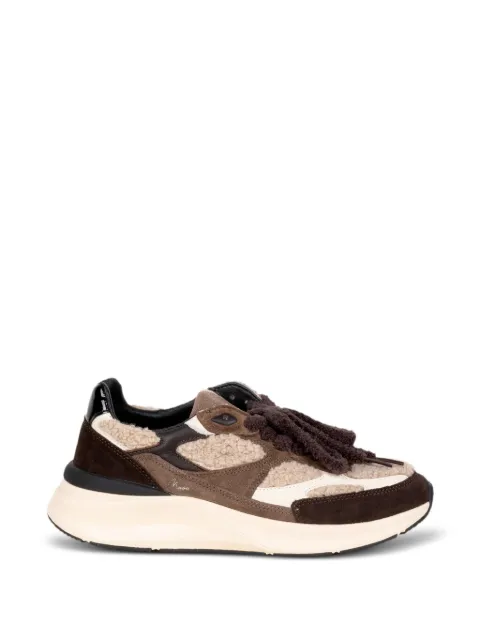D.A.T.E. Musa Sneakers mit Shearling-Einsatz