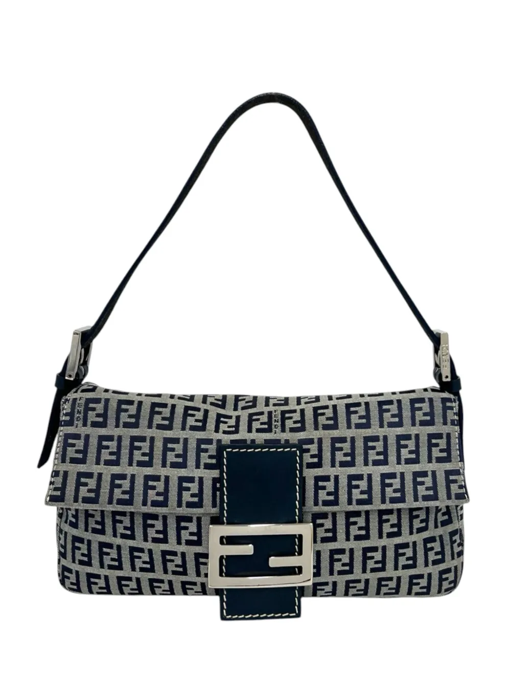 Fendi Pre-Owned 2000-2010 Zucchino Canvas Baguette shoulder bag - Grau