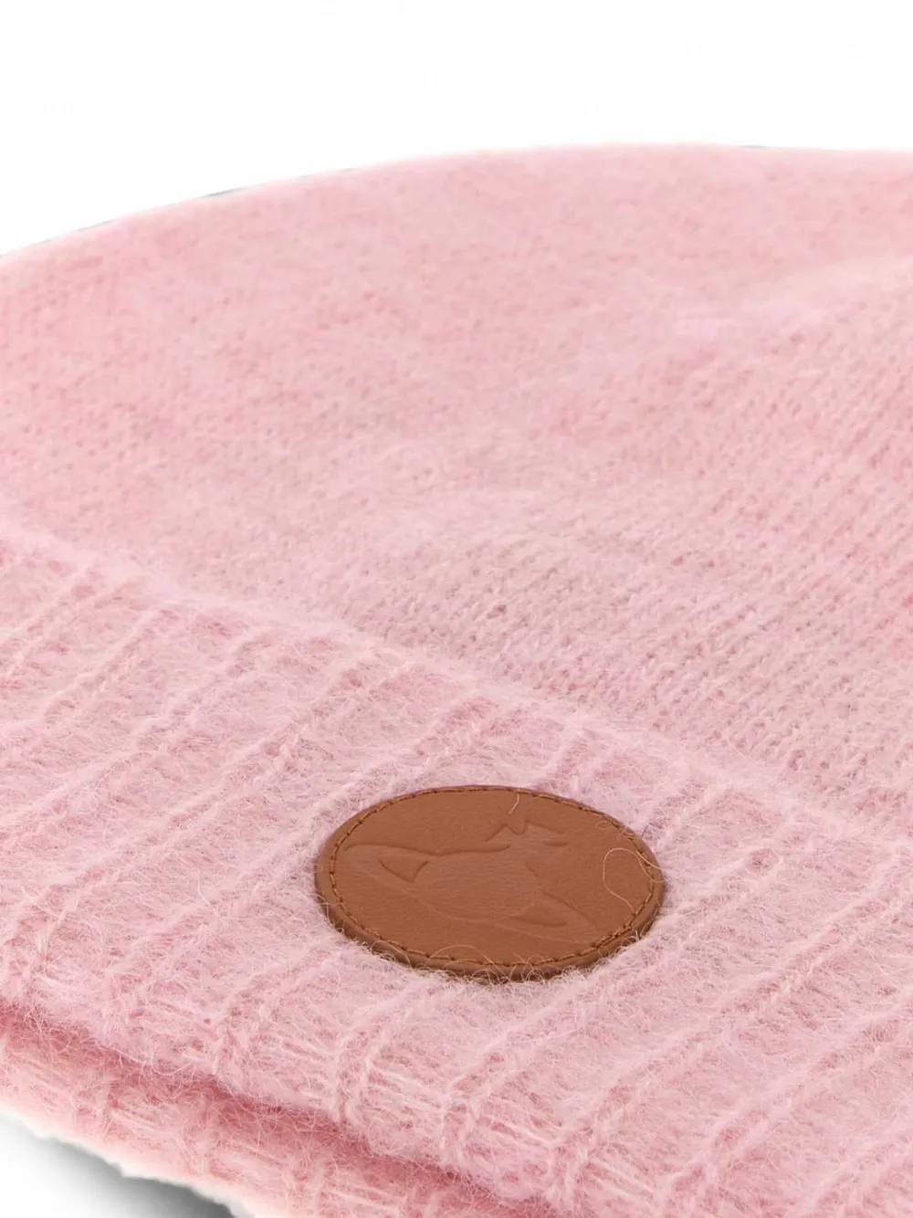 Vivienne Westwood Fluffy muts met logo-patch Roze