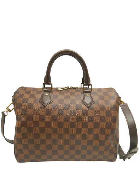 Louis Vuitton Pre-Owned bolsa satchel Damier Ebene Speedy Bandouliere 30 2015