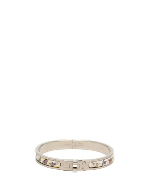 Hermès Pre-Owned 2021-2024 Narrow Enamel Mini Clic Kelly Flagship Bracelet costume bracelet