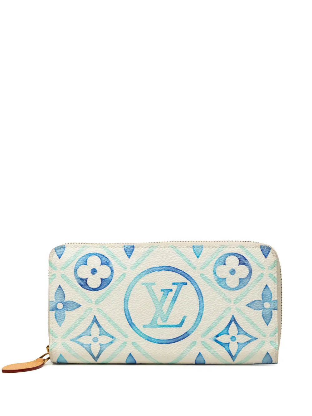 Louis Vuitton Pre-Owned 2021-2026 Monogram Tiles By The Pool Zippy Wallet long wallets - Blu