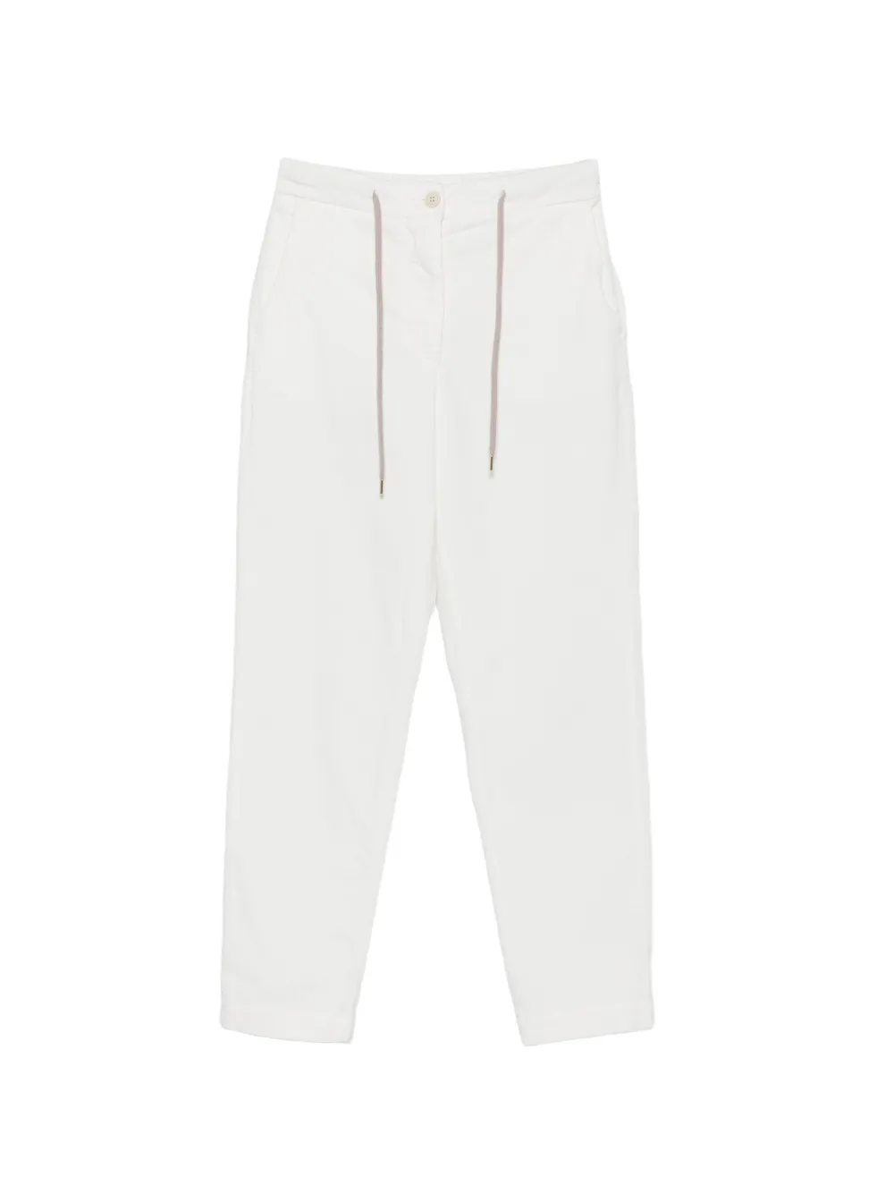 Eleventy drawstring-waist corduroy trousers
