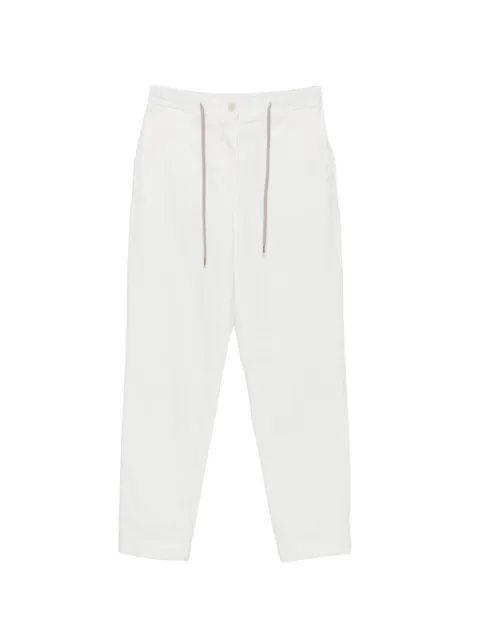 Eleventy drawstring-waist corduroy trousers