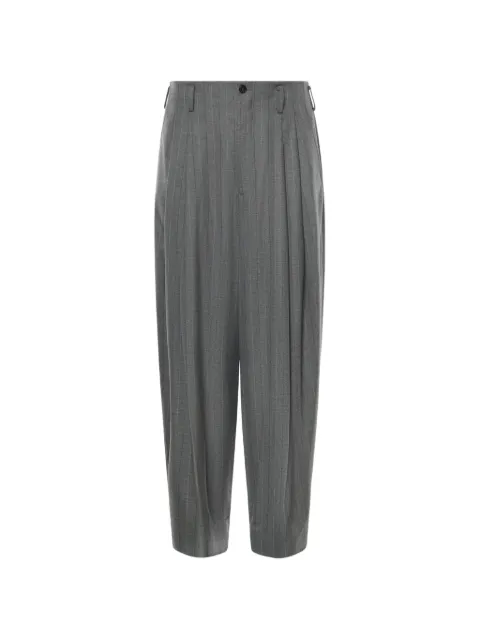 Hed Mayner pinstripe-pattern pleated trousers