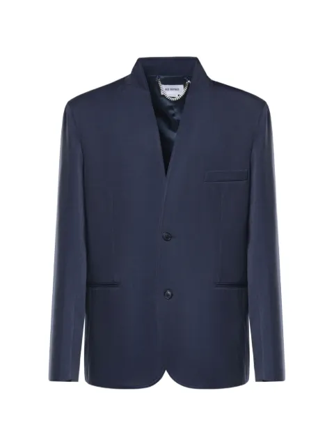 Hed Mayner stand-up collar single-breasted blazer