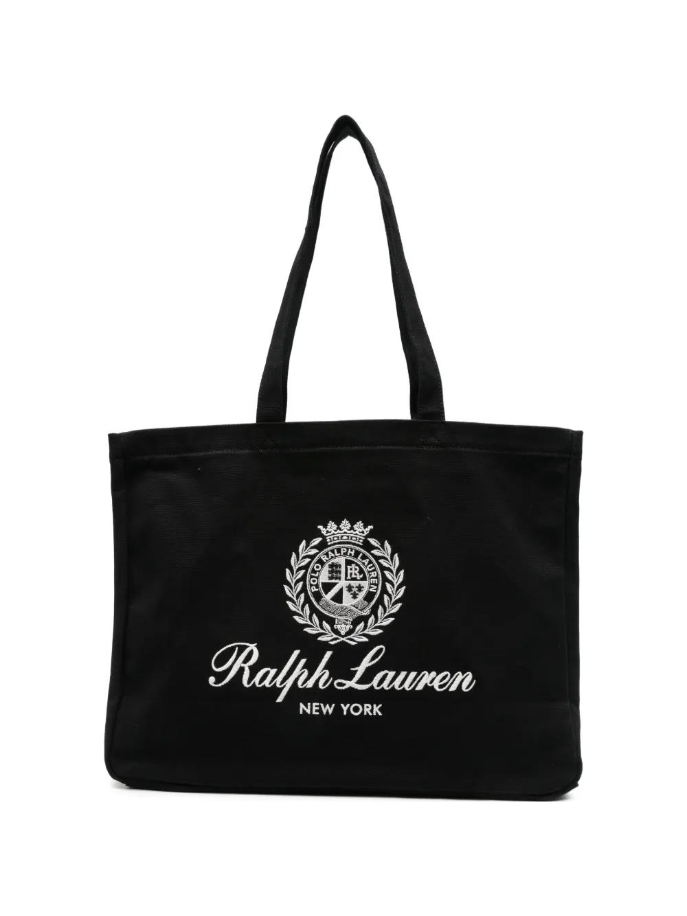 Polo Ralph Lauren logo-print canvas tote bag - Nero